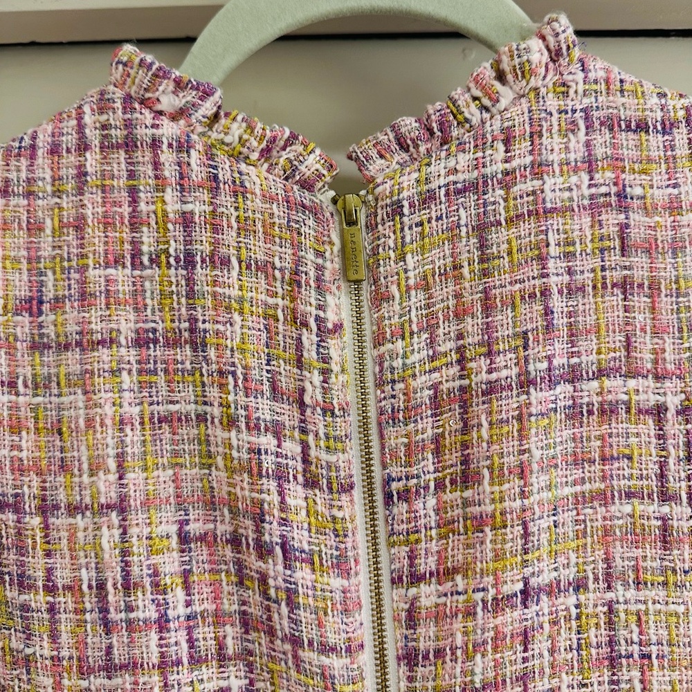 Nanette Lepore Tweed Boucle Mini Sheath Dress - Picture 4 of 6